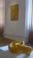 Žlutá řeka, papírová hmota, Snubní prsteny, kamenina / Yellow River, papier-mache, Rings, stoneware photo